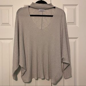 Urban Outfitters ribbed sweater with choker neck